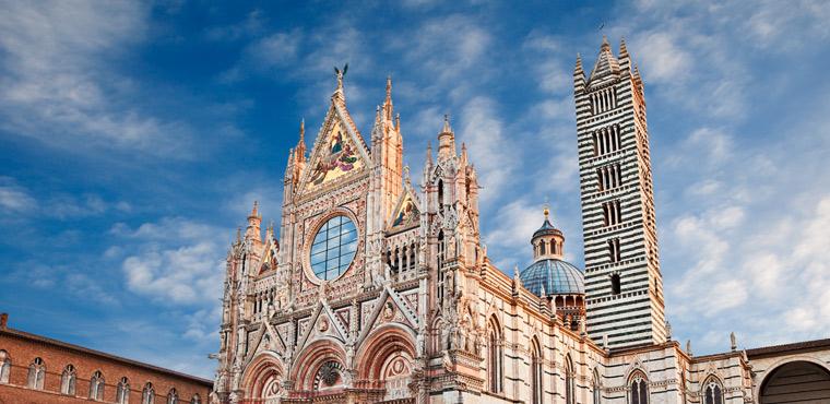 Beautiful view of Siena Cathedral