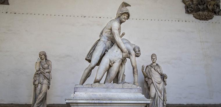 Statue of the Loggia of Signoria in Florence