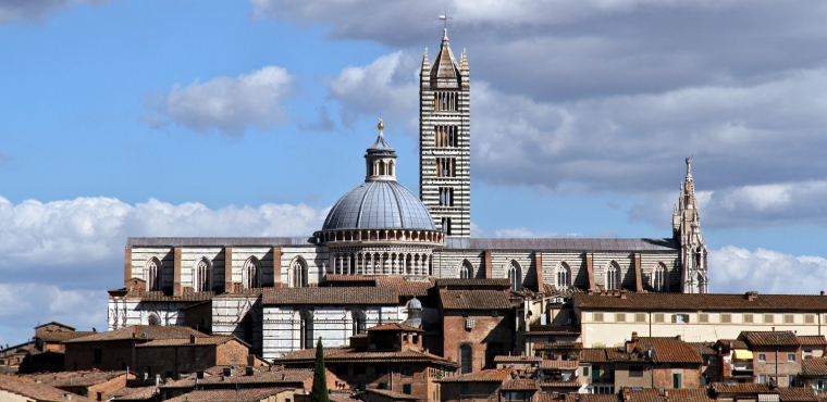 Beautiful view of duomo in Siena