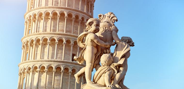 Tower of Pisa and Putti