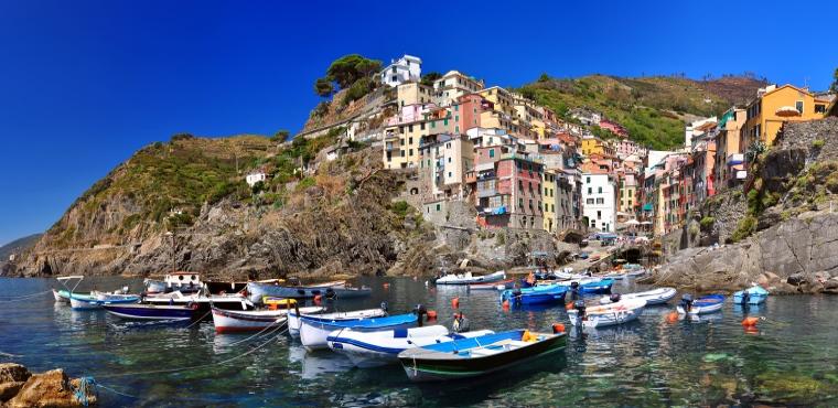 Beautiful view of Riomaggiore, Cinque Terre