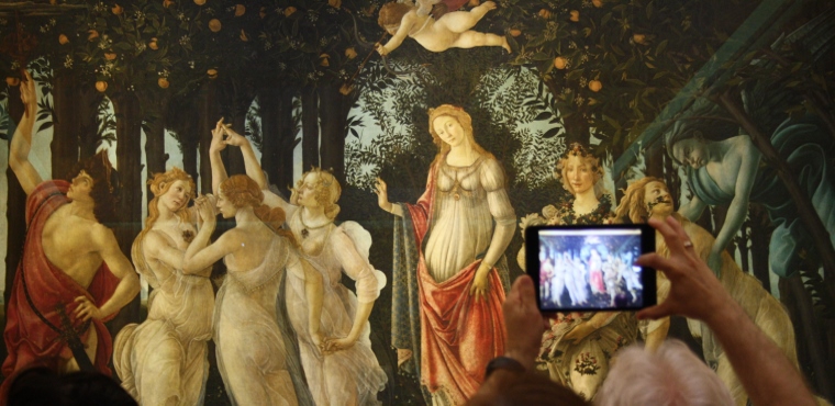 La Primvera by Sandro Botticelli in Accademia Uffizi in Florence
